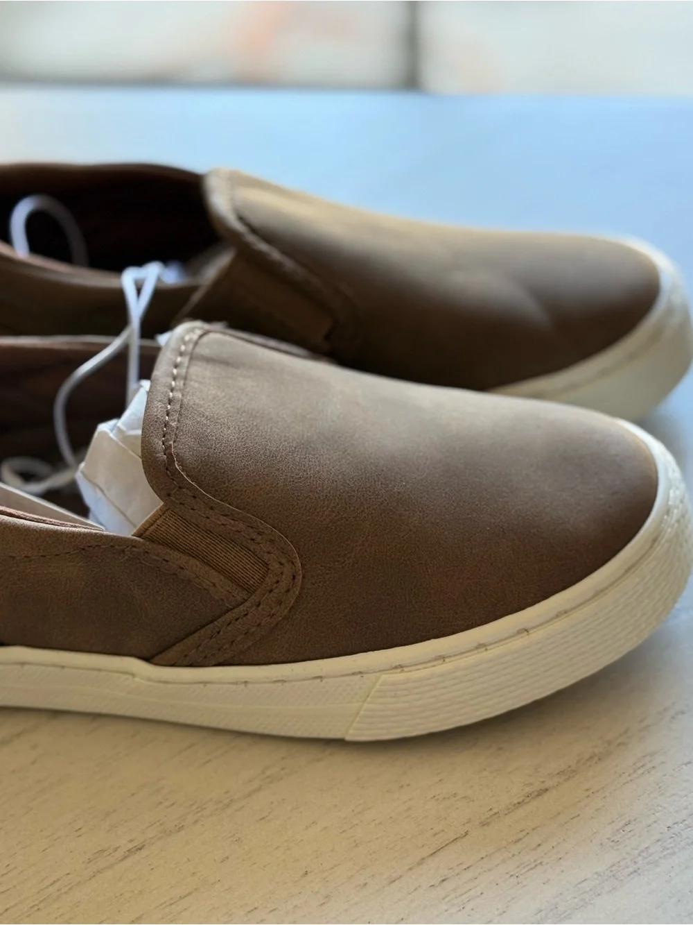 The Children's Place Brown Slip-On Kids Sneakers